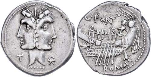 Coins Roman Republic C. Fonteius, ... 