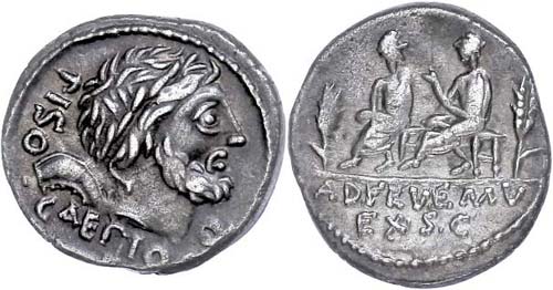 Coins Roman Republic L. Calpurnius ... 