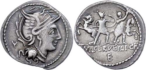 Coins Roman Republic M. Serveilius ... 