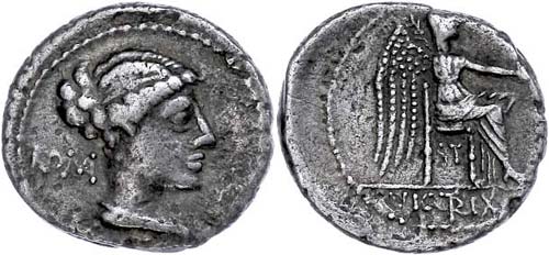 Coins Roman Republic M. Porcius ... 