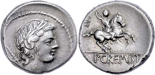 Coins Roman Republic P. Crepusius, ... 