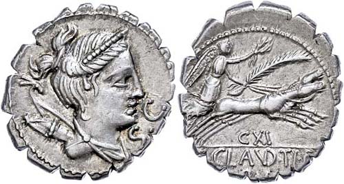 Coins Roman Republic Tib. Claudius ... 