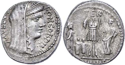 Coins Roman Republic L. Aemilius ... 
