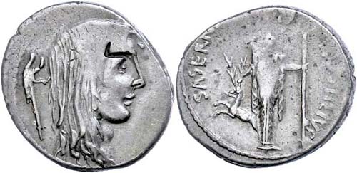 Coins Roman Republic L. Hostilius ... 
