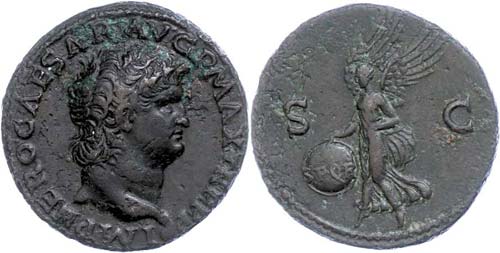 Coins Roman Imperial period Nero, ... 