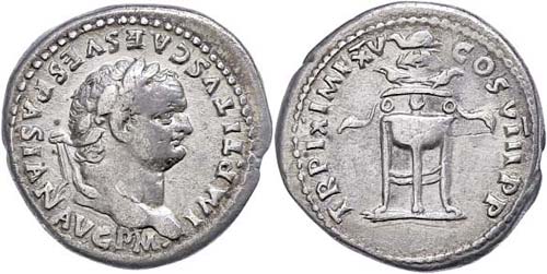 Coins Roman Imperial period Titus, ... 