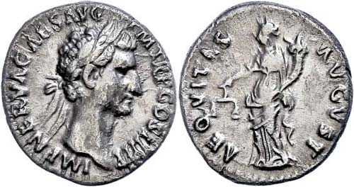 Coins Roman Imperial period Nerva, ... 