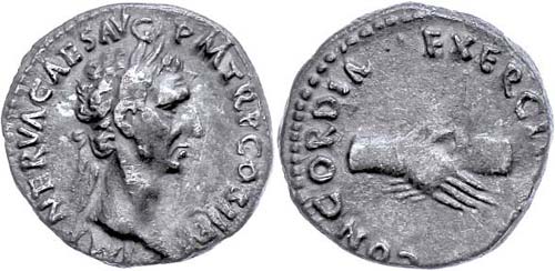 Coins Roman Imperial period Nerva, ... 