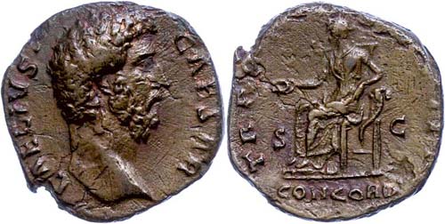 Coins Roman Imperial period Lucius ... 
