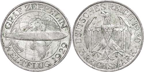Coins Weimar Republic 3 Reichmark, ... 