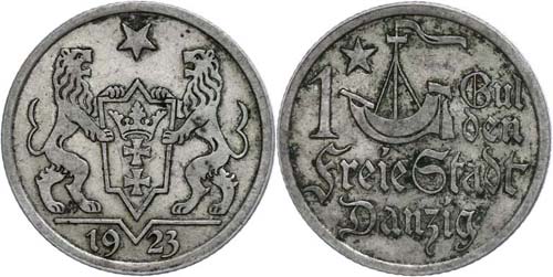 Coins German Areas Gdansk, ... 
