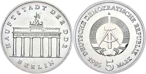 Münzen DDR 5 Mark, 1983, Berlin - ... 