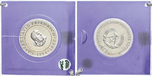 Münzen DDR 10 Mark, 1974, Caspar ... 