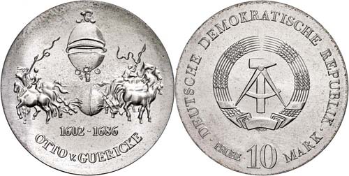 Münzen DDR 10 Mark, o.J., Probe, ... 