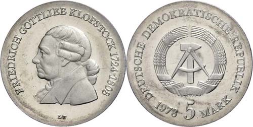 Münzen DDR 5 Mark, 1978, ... 