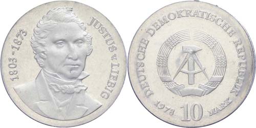 Münzen DDR 10 Mark, 1978, Liebig, ... 