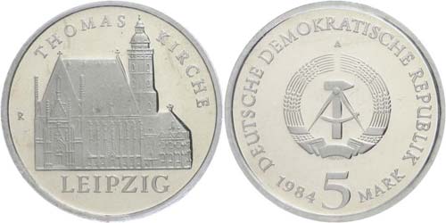 Münzen DDR 5 Mark, 1984, ... 