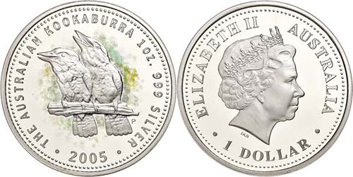 Australia 1 Dollar, 2005, two ... 