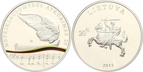 Litauen 20 Euro, 2015, ... 