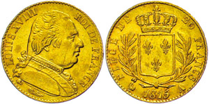 France 20 Franc, 1815 A (Paris), ... 