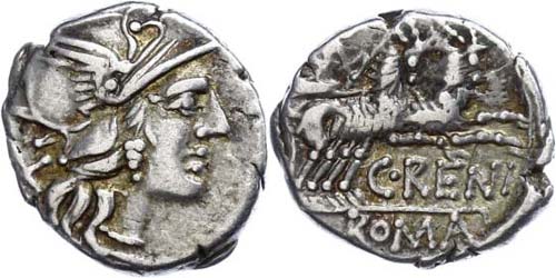 Coins Roman Republic Caius Renius, ... 