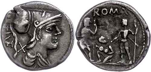 Coins Roman Republic Ti. Veturius, ... 