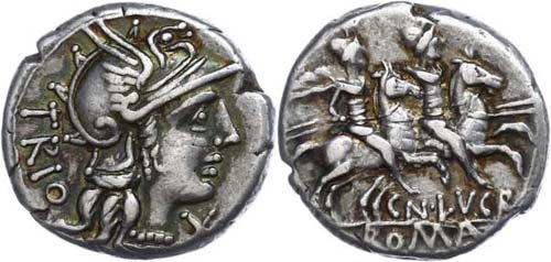 Coins Roman Republic Cn. Lucretius ... 