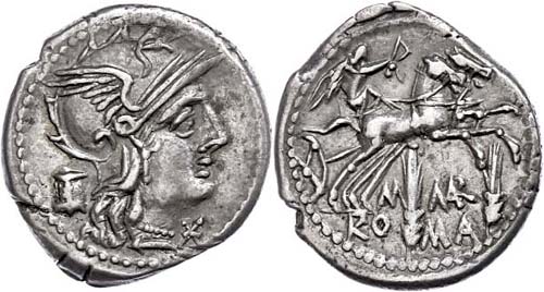 Coins Roman Republic M. Marcius ... 