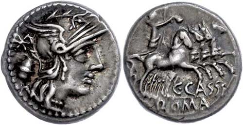 Coins Roman Republic C. Cassius, ... 