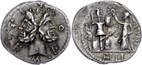 Coins Roman Republic M. Fourius L. ... 