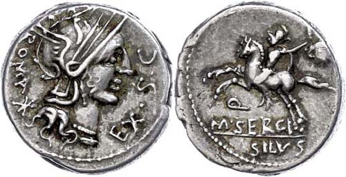 Coins Roman Republic M. Sergius ... 