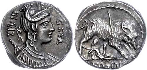Coins Roman Republic C. Hosidius ... 