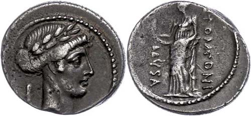 Coins Roman Republic Q. Pomponius ... 