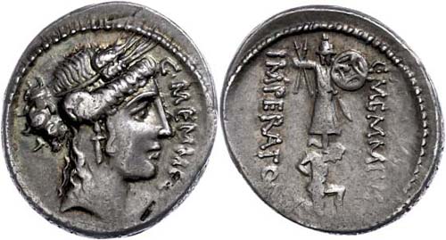 Coins Roman Republic C. Memmius C. ... 