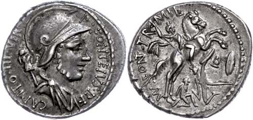 Coins Roman Republic P. Fonteius ... 