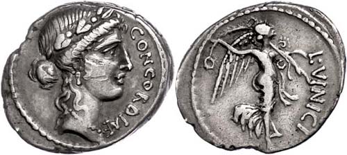 Coins Roman Republic L. Vinicius, ... 