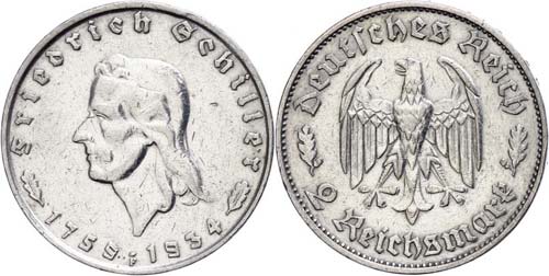 Münzen Drittes Reich 2 Mark, ... 