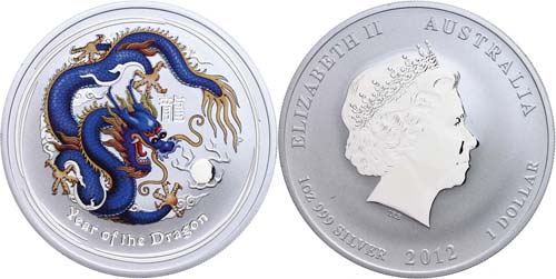 Australia 1 Dollar, 2012, Lunar ... 