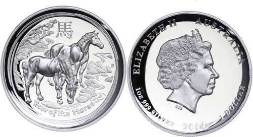 Australia 1 Dollar, 2014, Lunar ... 