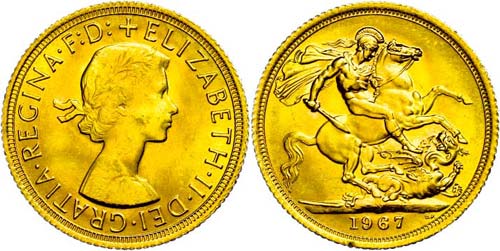 Great Britain Sovereign, 1967, ... 