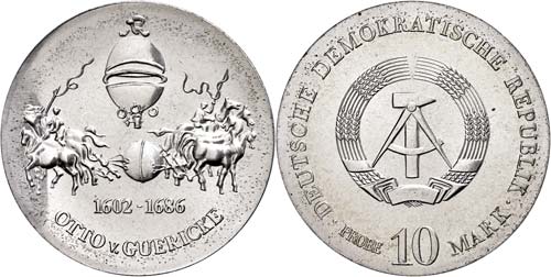 Münzen DDR 10 Mark, o.J., Probe, ... 
