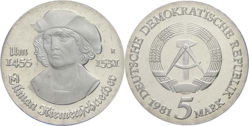 Münzen DDR 5 Mark, 1981, ... 