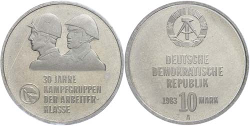 Münzen DDR 10 Mark, 1983, 30 ... 