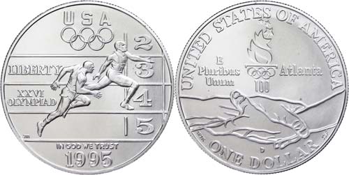 USA 1 Dollar, Silber, 1995, XXVI. ... 