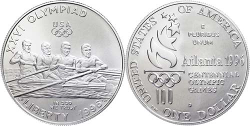 USA 1 Dollar, Silber, 1996, XXVI. ... 