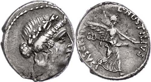 Coins Roman Republic  L. Hostilius ... 