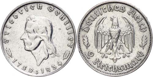 Münzen Drittes Reich  2 Mark, ... 