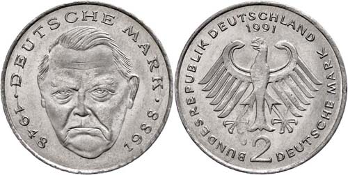 Münzen Bund ab 1946  2 Mark ... 