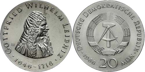 Münzen DDR  20 Mark, 1966, ... 