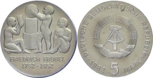 GDR  5 Mark, 1982, Friedrich ... 
